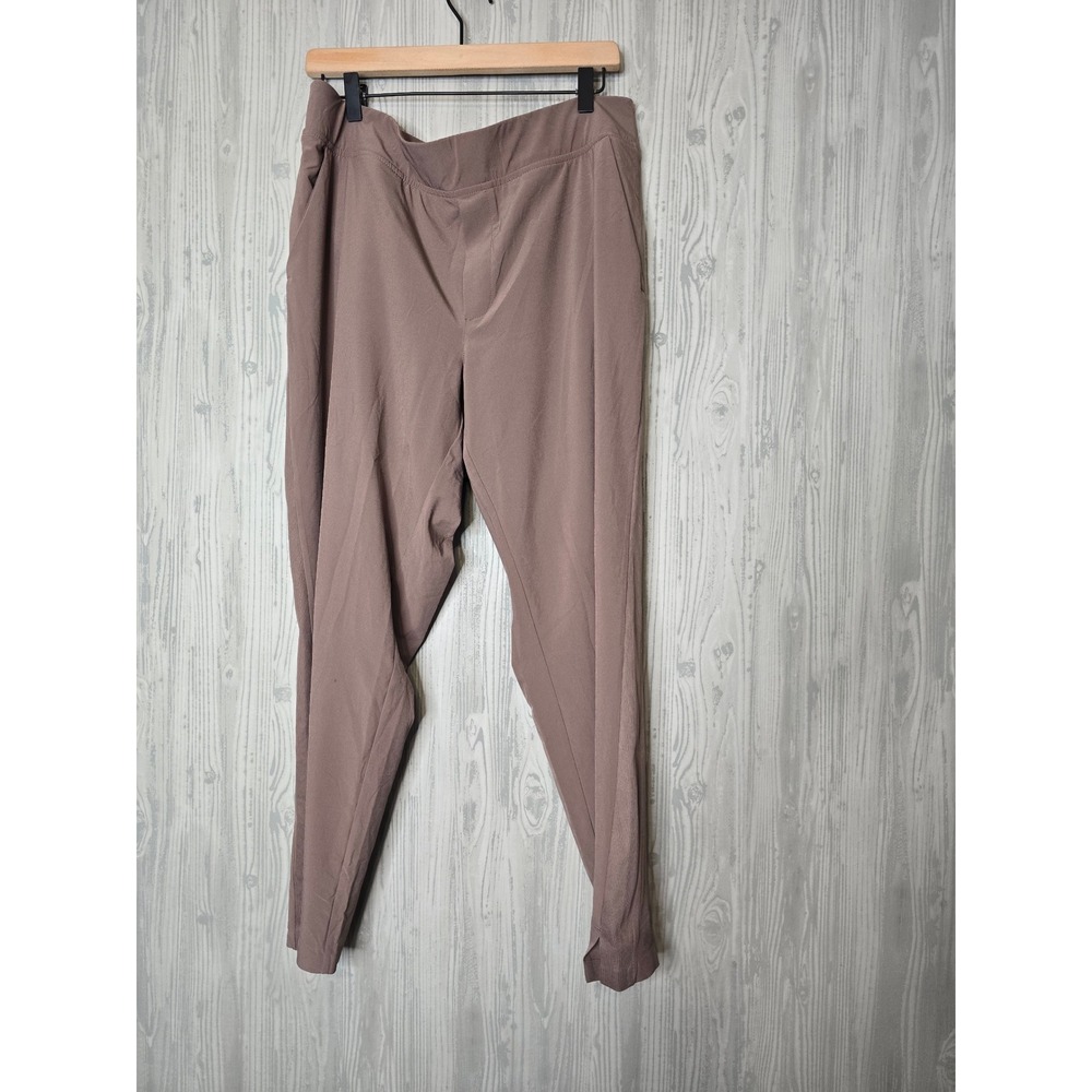 Athleta Brooklyn Ankle Pant Womens 14 Mauve Brown Stretch Travel Pants